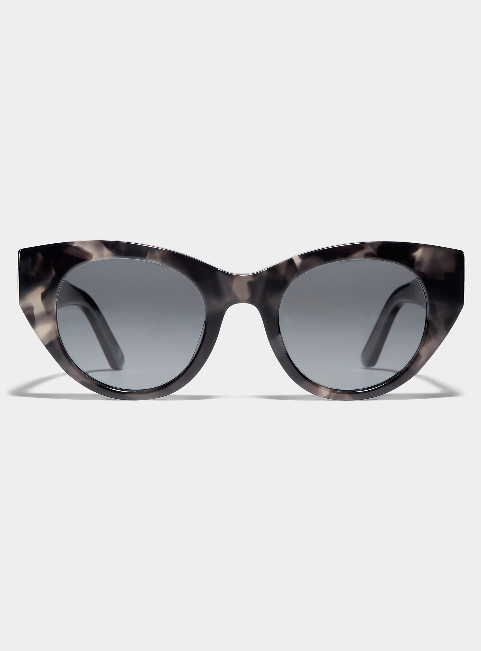 French Kiwis Jackie Rounded Cat-eye Sunglasses In Gray