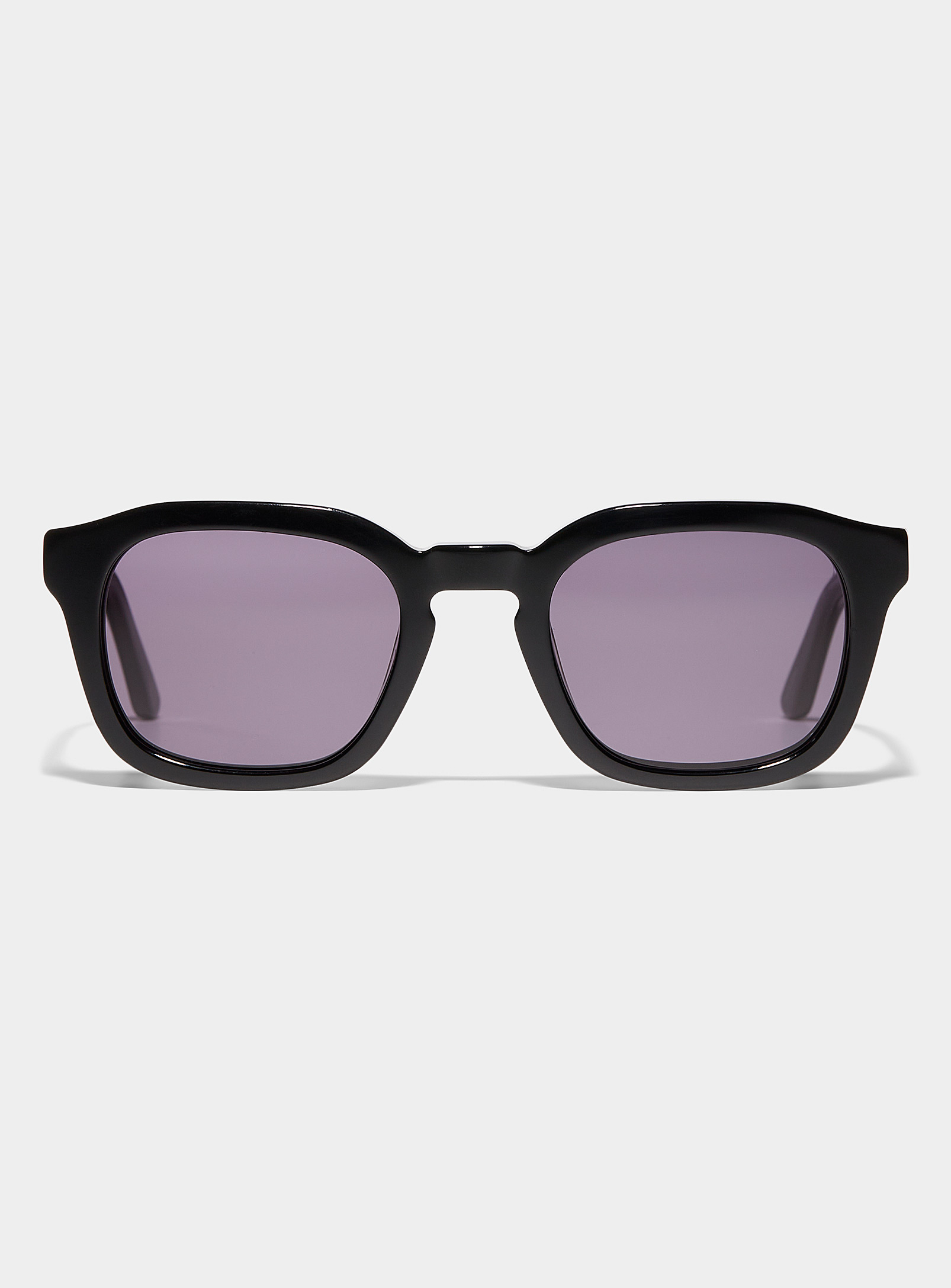 French Kiwis Oscar Square Sunglasses In Black