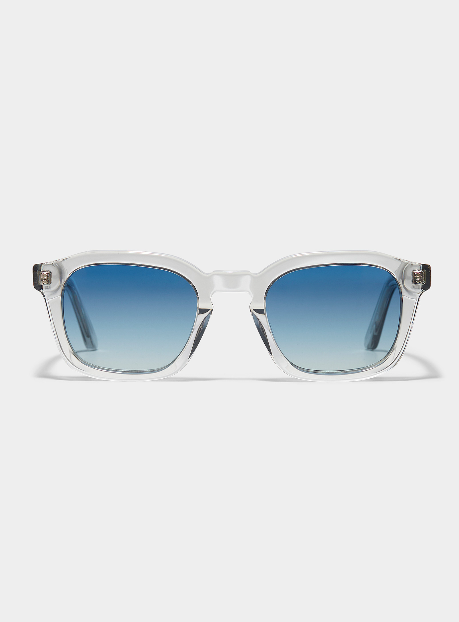 French Kiwis Oscar Square Sunglasses In White