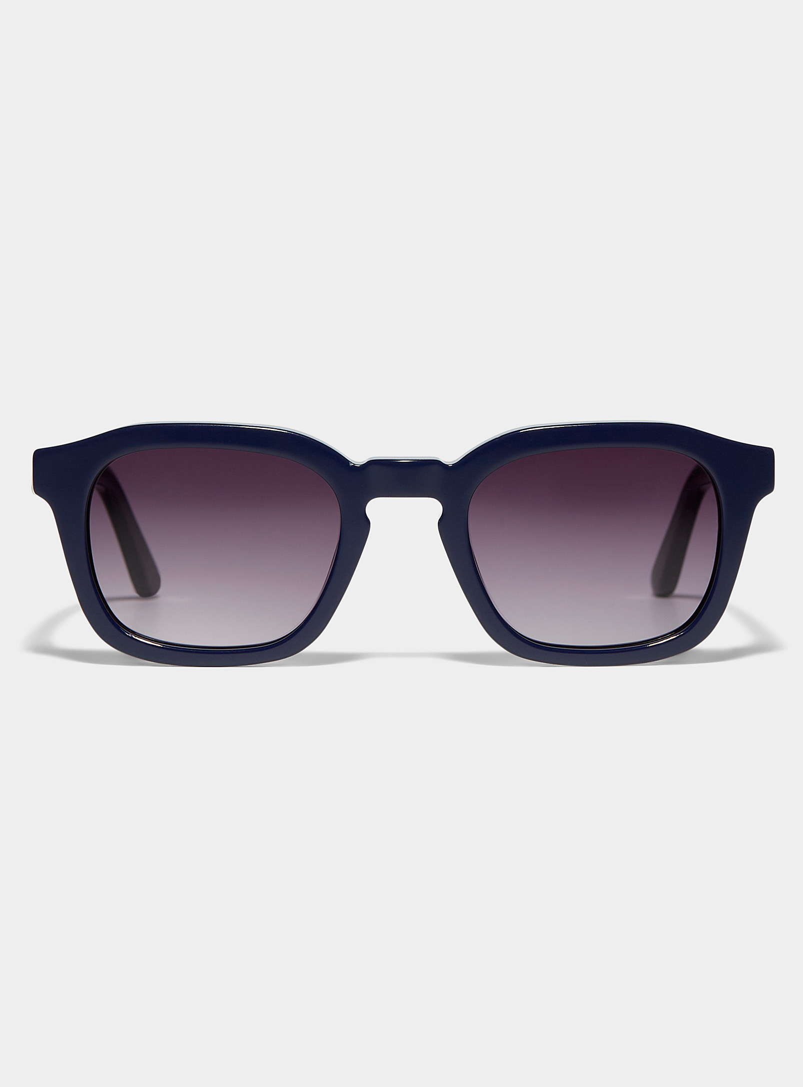 French Kiwis Oscar Square Sunglasses In Royal/sapphire Blue
