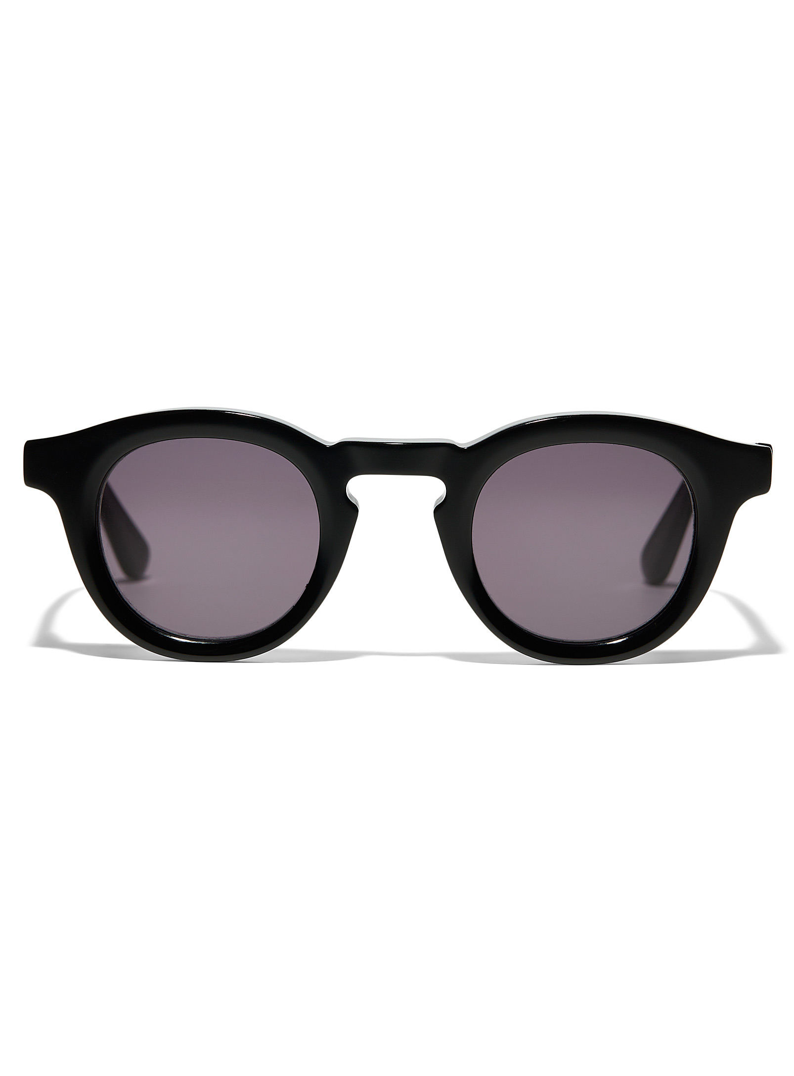 French Kiwis Jude Round Sunglasses In Black