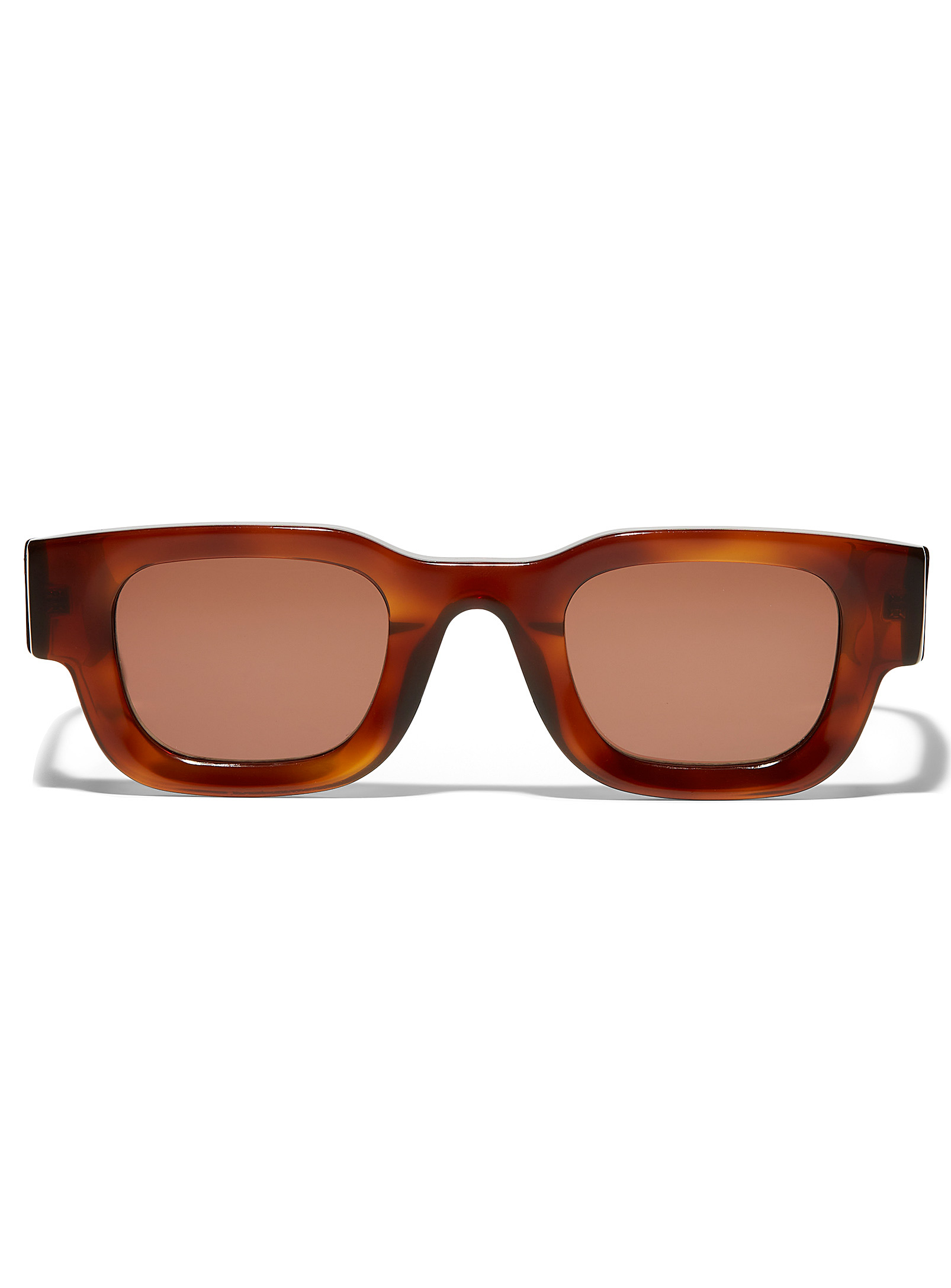 French Kiwis Valentin Rectangular Sunglasses In Brown