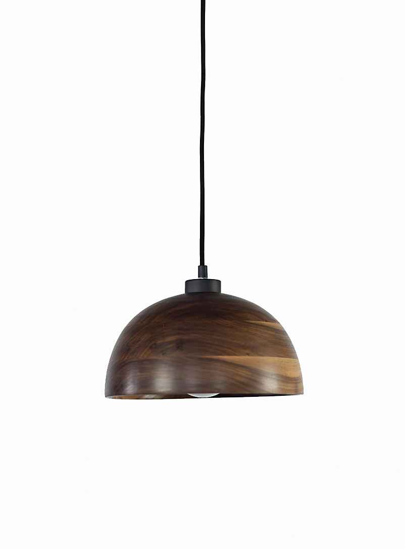 Atelier Stöbben Assorted Walnut hanging bowl lamp