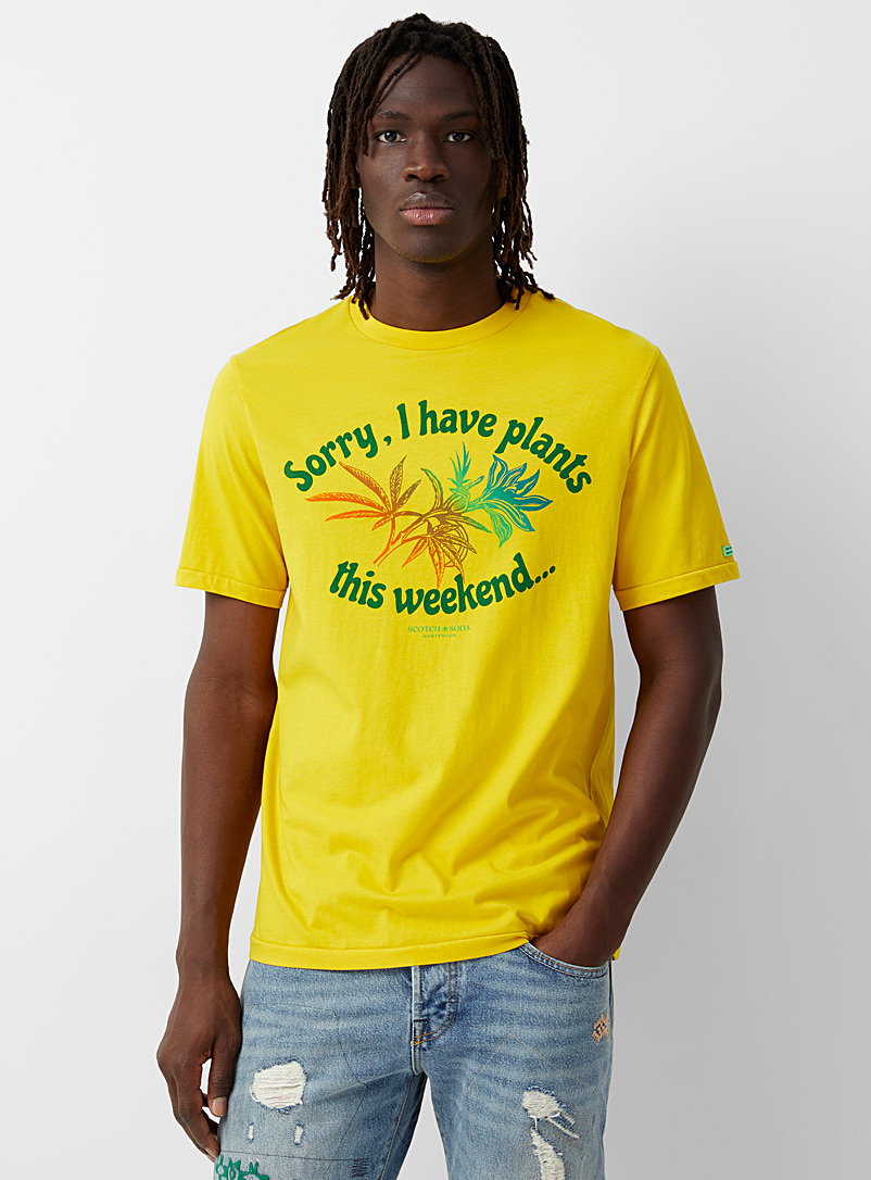 Scotch & Soda Assorted yellow  Botanical T-shirt for error