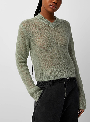 Pastel green mohair sweater | Acne Studios | Shop Women's Designer Acne ...
