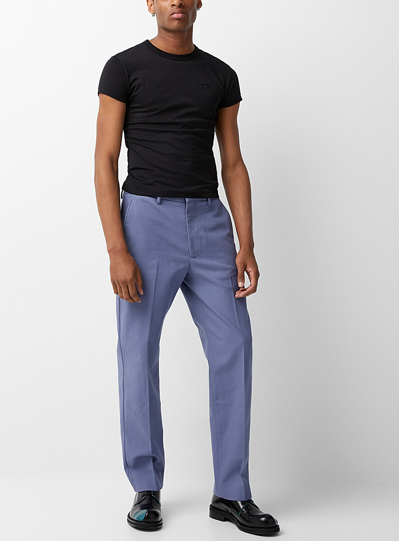 Acne Studios Baby Blue Pastel blue twill pant for men