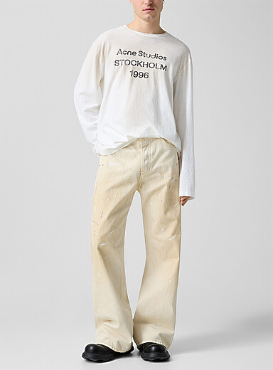 Acne Studios Ivory/Cream Beige 2021M Trafalgar ecru jean for men