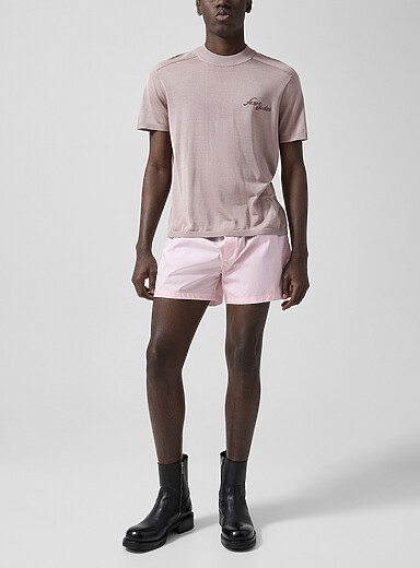 Acne Studios Dusky Pink Pink poplin short for men