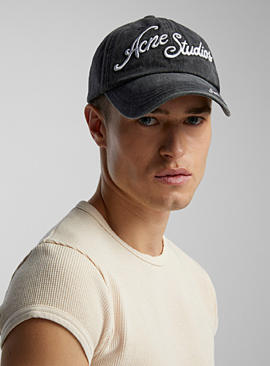 Double signature faded cap | Acne Studios | Shop Men's Designer Acne ...