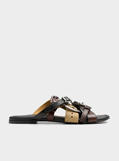 Acne Studios Brown Multi-strap sandals for men