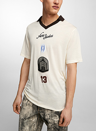 Point-collar sports T-shirt | Acne Studios | Shop Men's Designer Acne ...