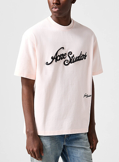 Embossed logo piqué T-shirt Unisex | Acne Studios | Shop Men's