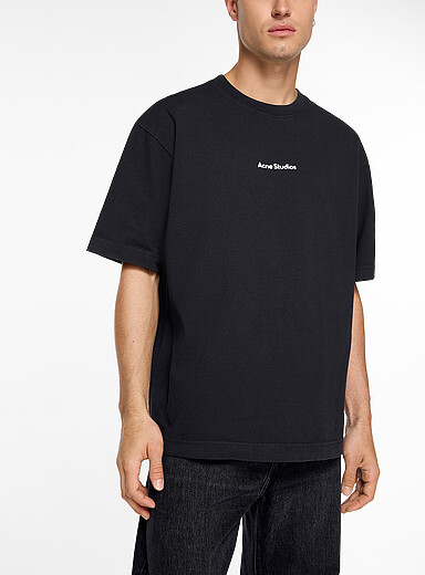 Acne Studios Black Minimalist signature T-shirt Unisex for men