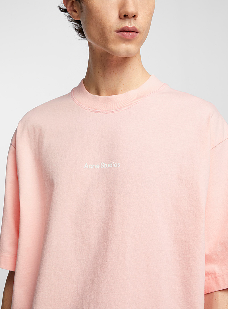 Acne Studios: Le t-shirt signature minimaliste Rose pour homme