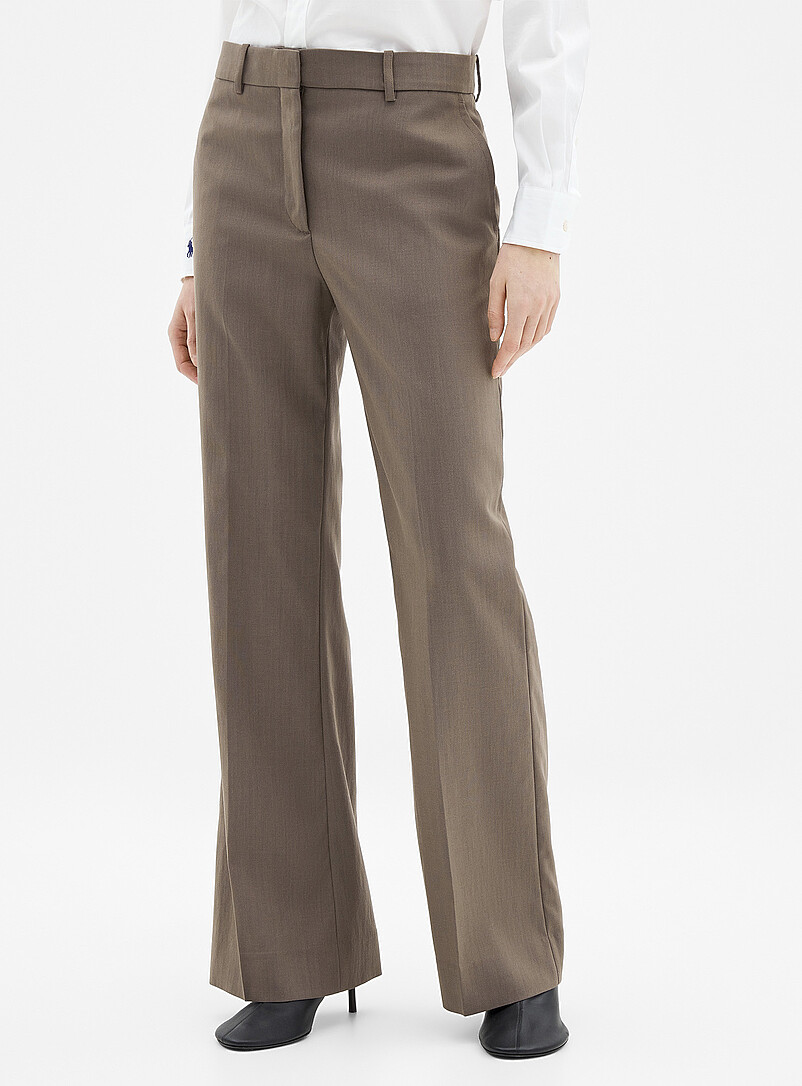 パンツ acne studios straight slacks Straight-leg wool blend pant | Acne Studios | | Simons