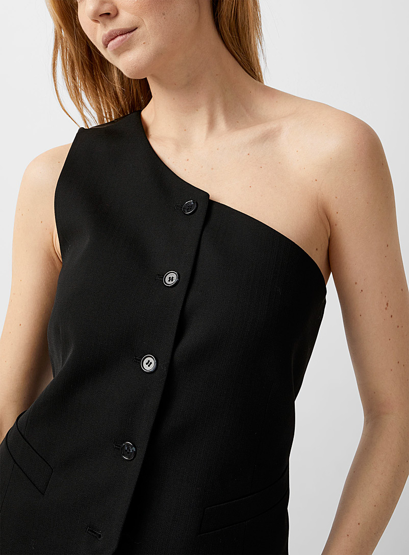 Acne Studios Black Asymmetrical jacket for women