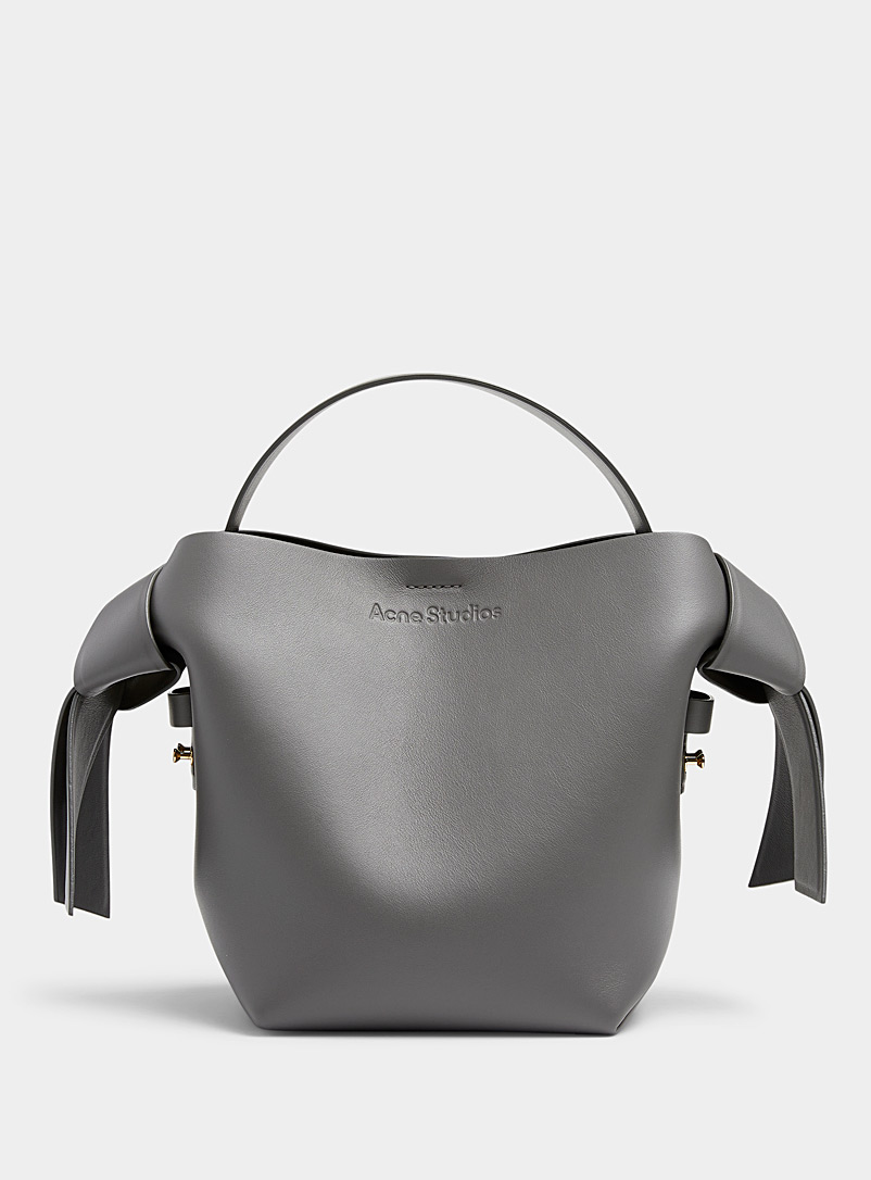Acne Studios Slate Grey Musubi bag for women
