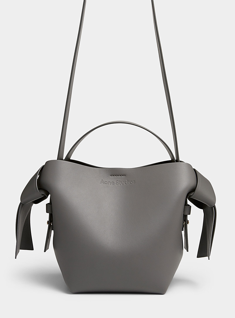Acne Studios Dark Grey Musubi mini tote bag for women