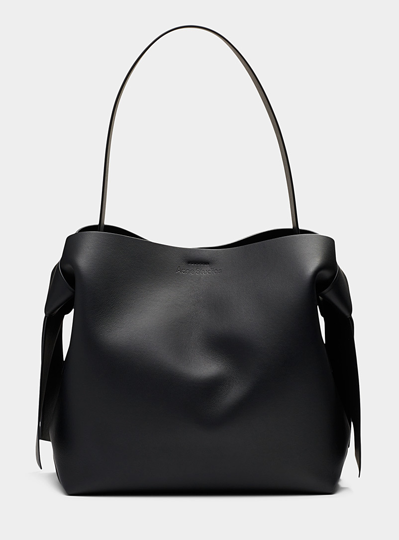 Acne Studios Black Musubi knots large bag for women
