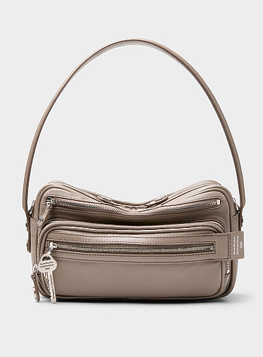Acne Studios: Le petit sac &agrave; main Camero Brun noisette pour femme
