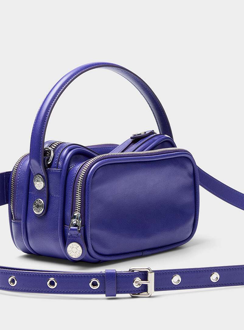 Acne Studios Purple Camero small handbag for women