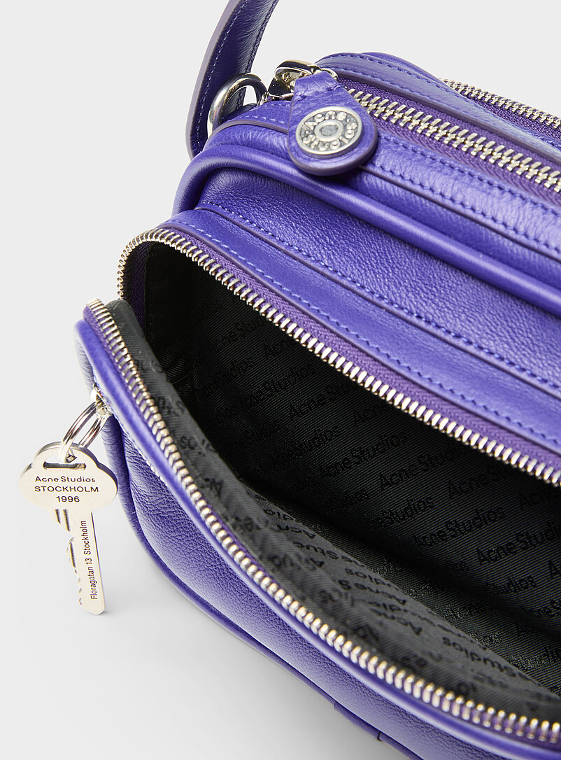 Acne Studios Purple Camero small handbag for women