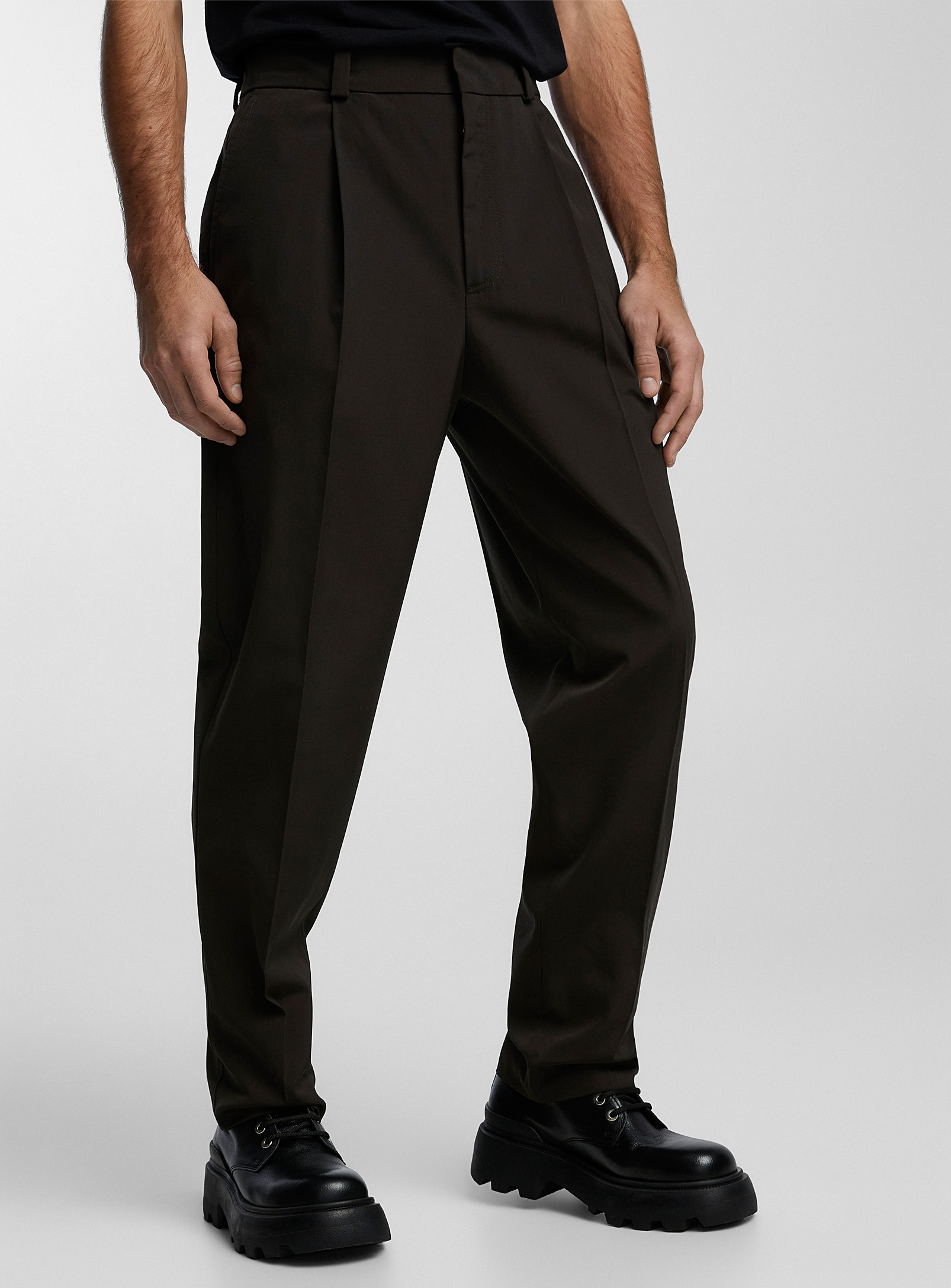 Acne Studios - Le pantalon noir plis à la taille