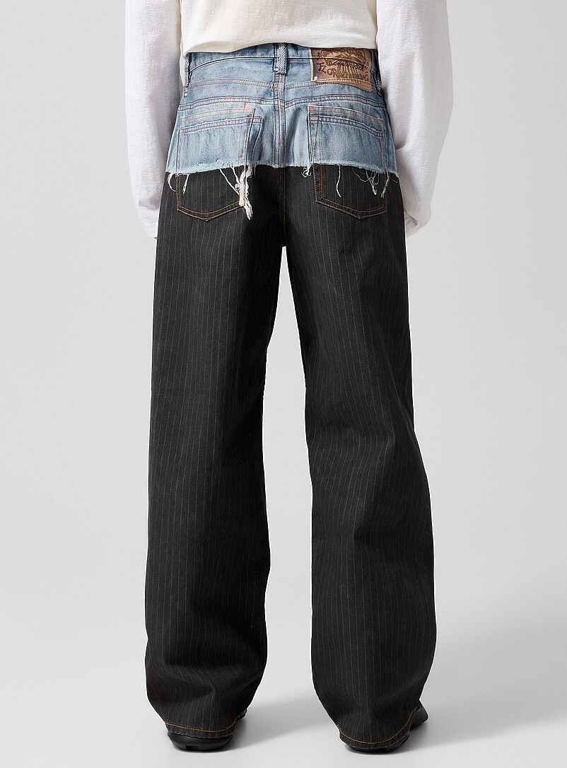 Coated effect trompe-l'oeil pant product image 3