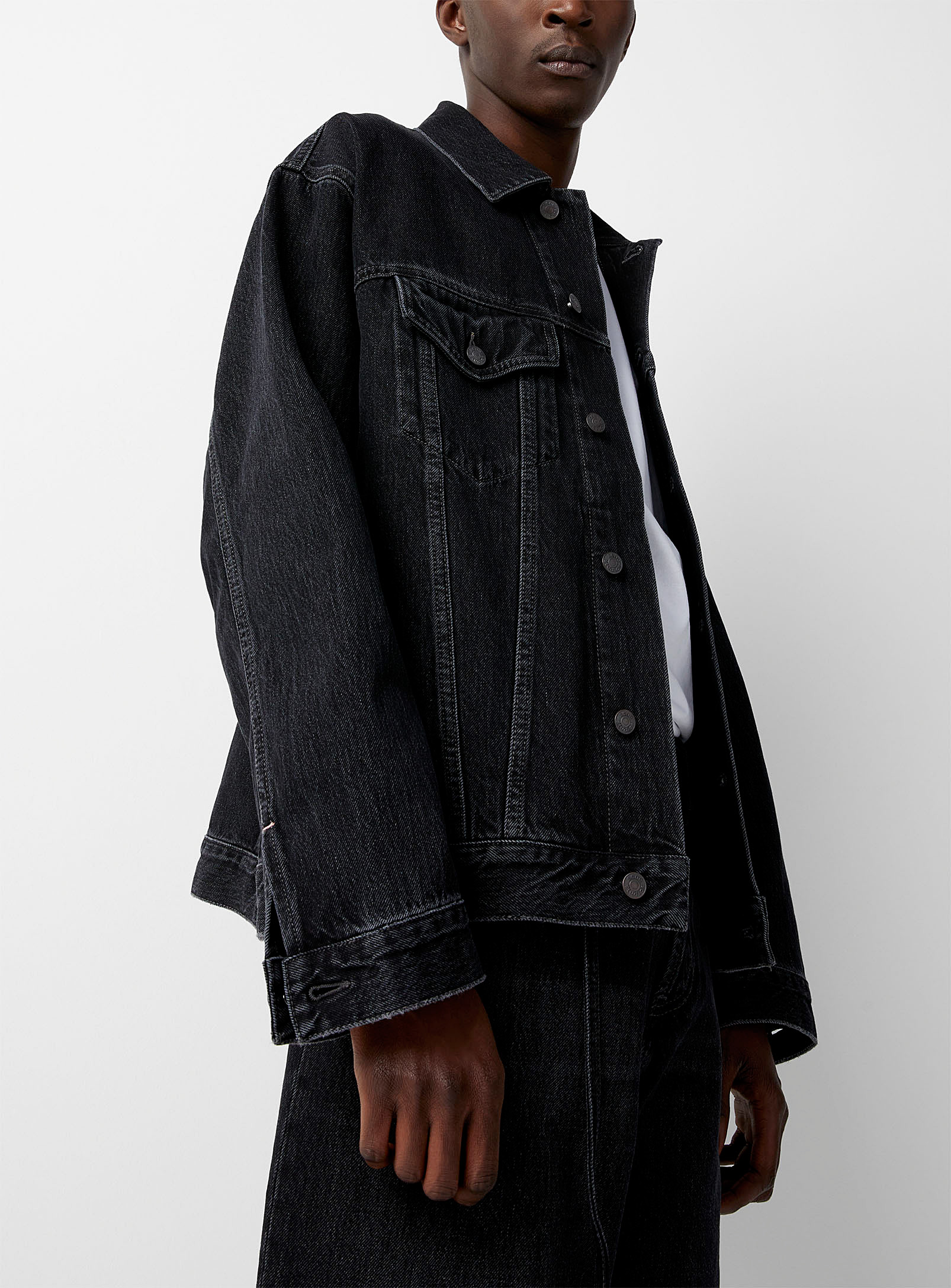 Acne Studios - Men's Faded black jean jacket
