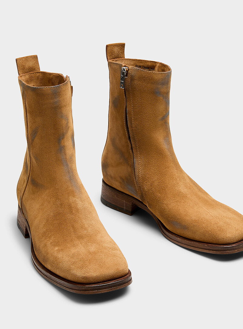 Distressed suede Chelsea boots product image 3