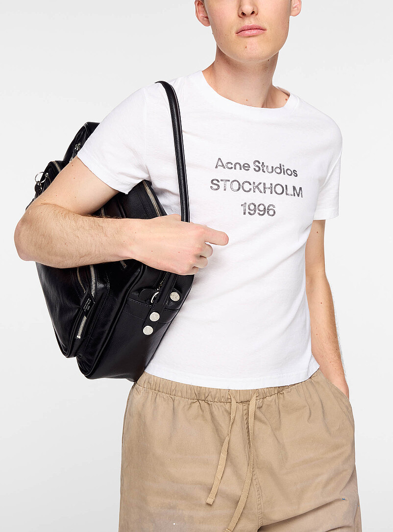 Distressed fitted T-shirt product image (primary)