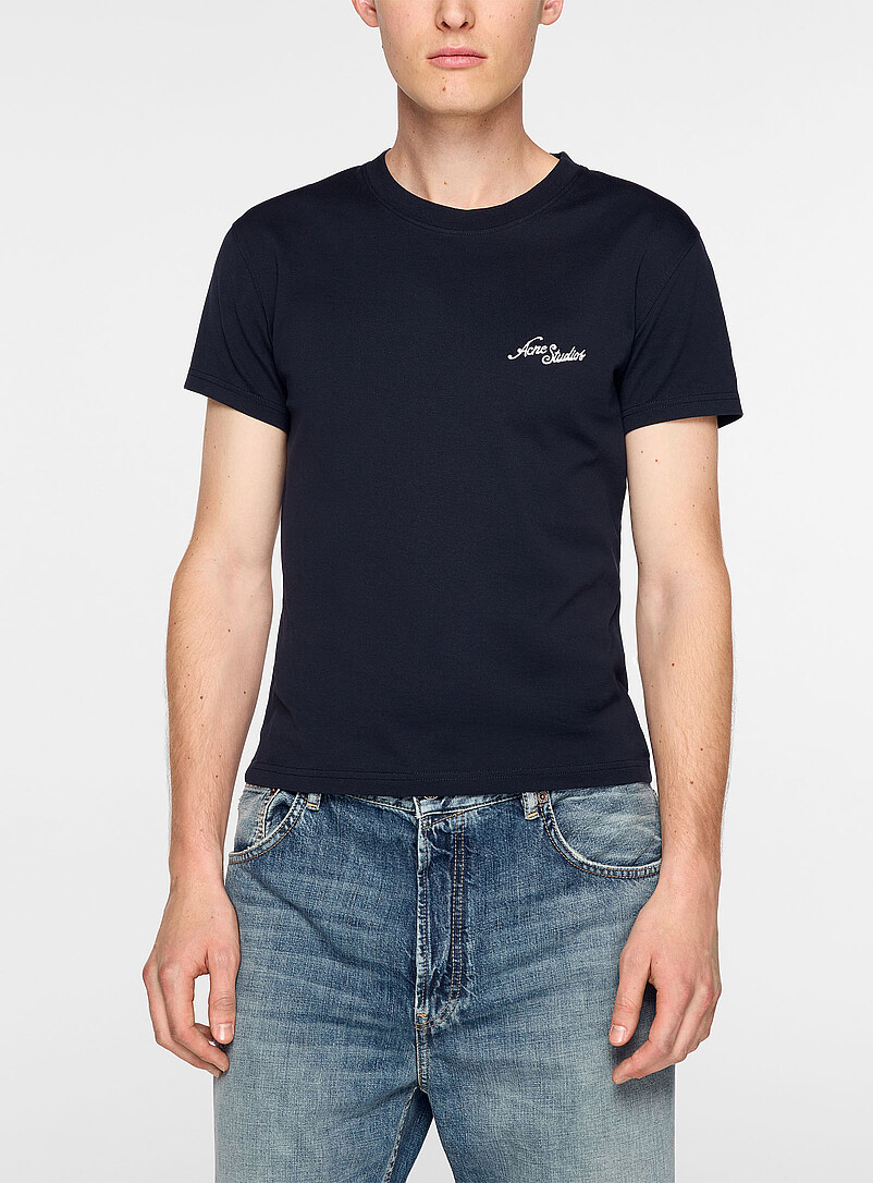 Cursive logo fitted T-shirt product image (primary)