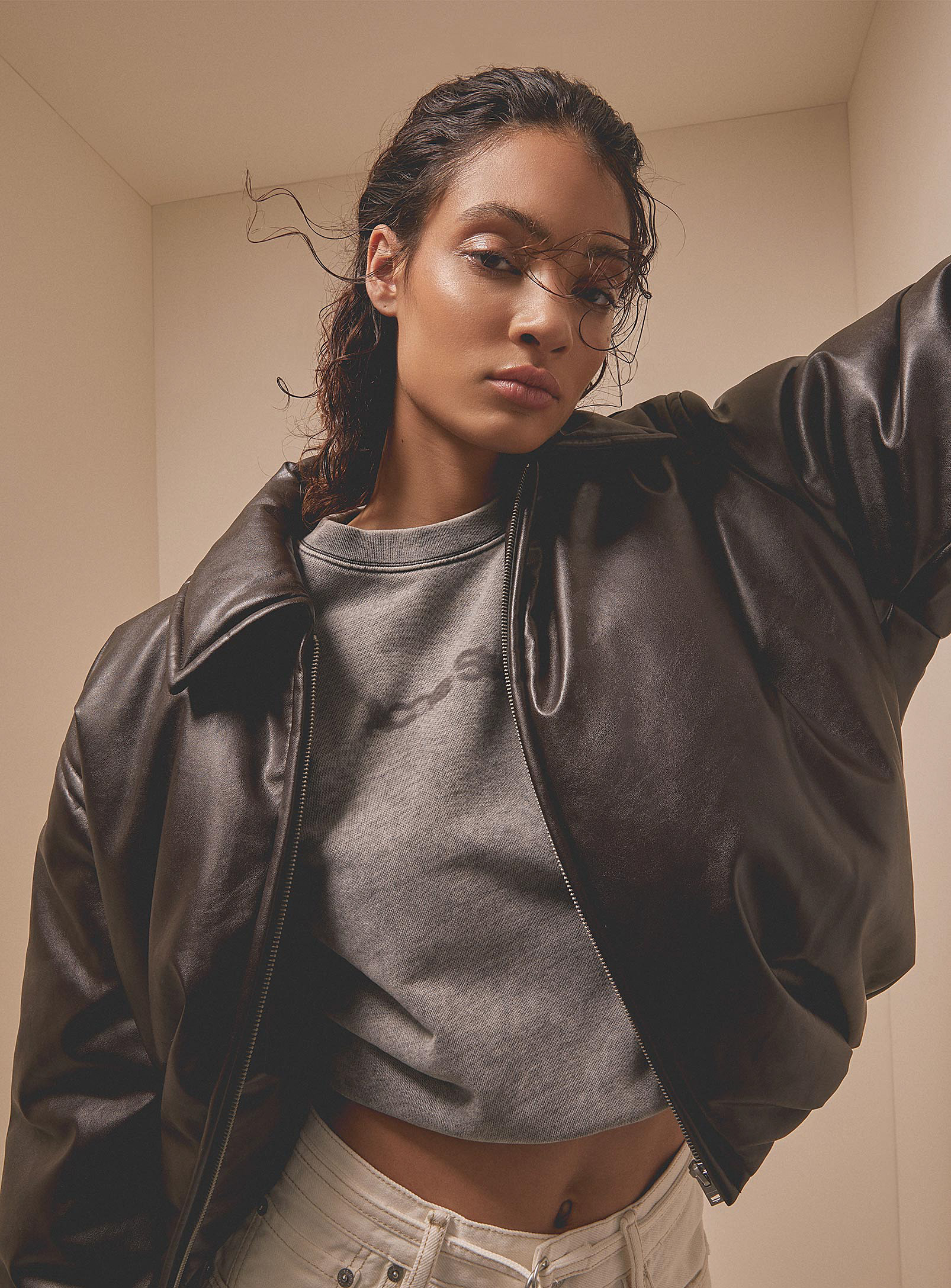 Acne Studios - Women's Padded faux-leather jacket