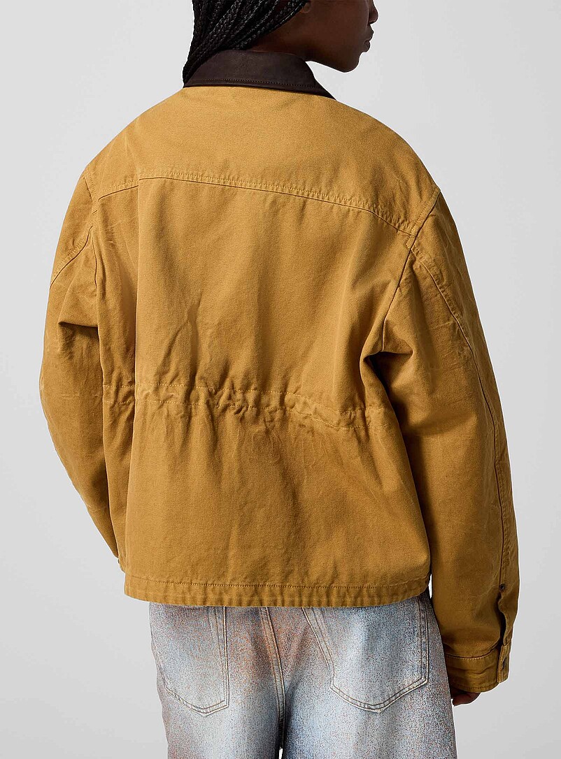 Adjustable waist fabric jacket product image 3