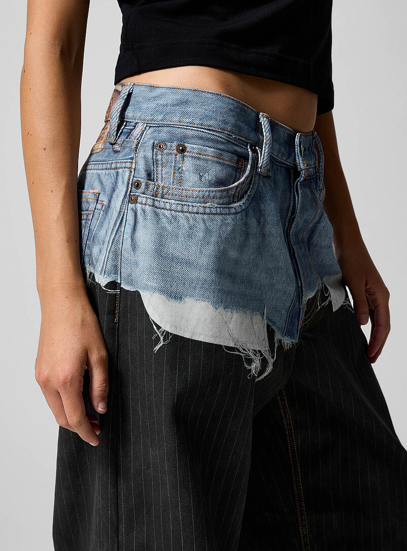 Coated effect trompe-l'oeil pant product image 2
