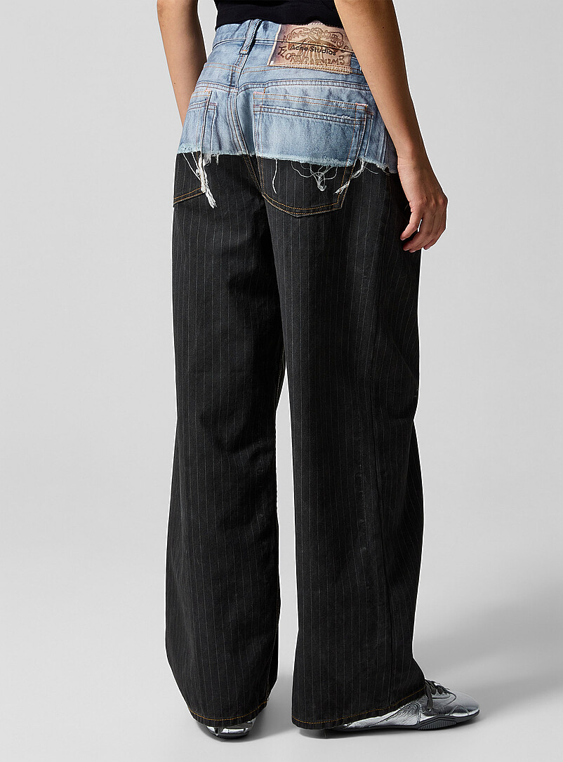 Coated effect trompe-l'oeil pant product image 3