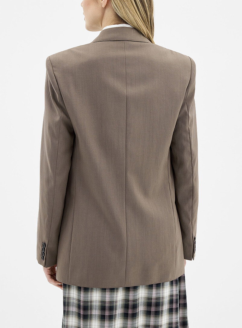 Wool-blend loose blazer product image 3