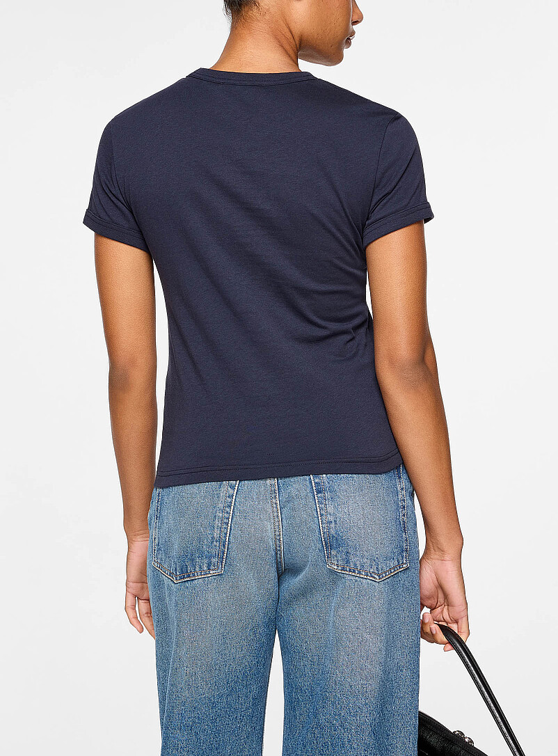 Crest patch navy T-shirt product image 3