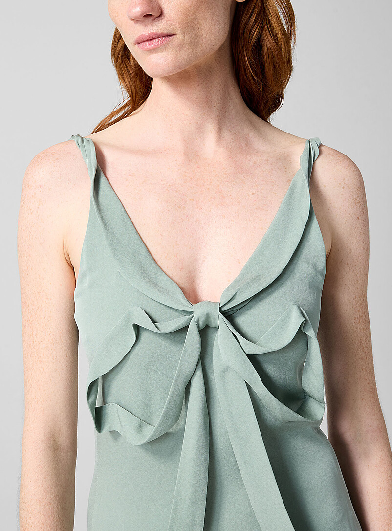 Ribbon silk midi dress product image 2