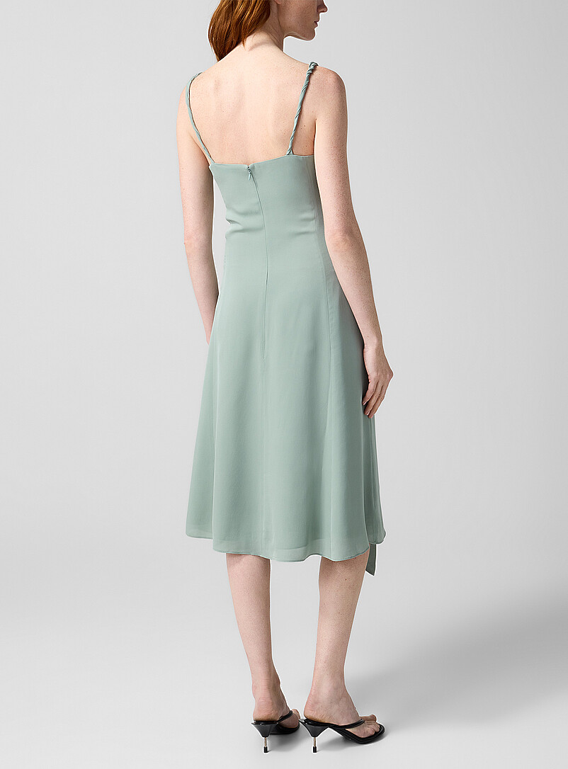 Ribbon silk midi dress product image 3