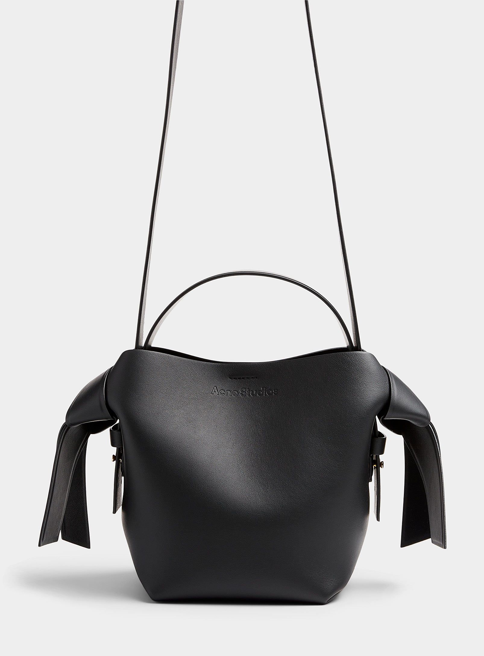 Acne Studios Musubi Knots Mini Shoulder Bag In Black