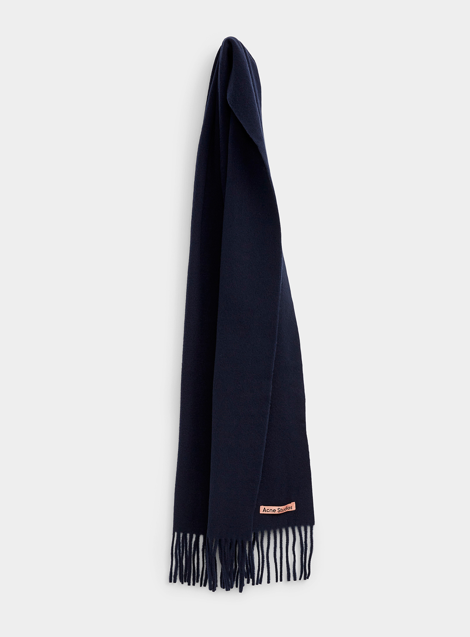 Acne Studios - Women's Slim fringed navy scarf