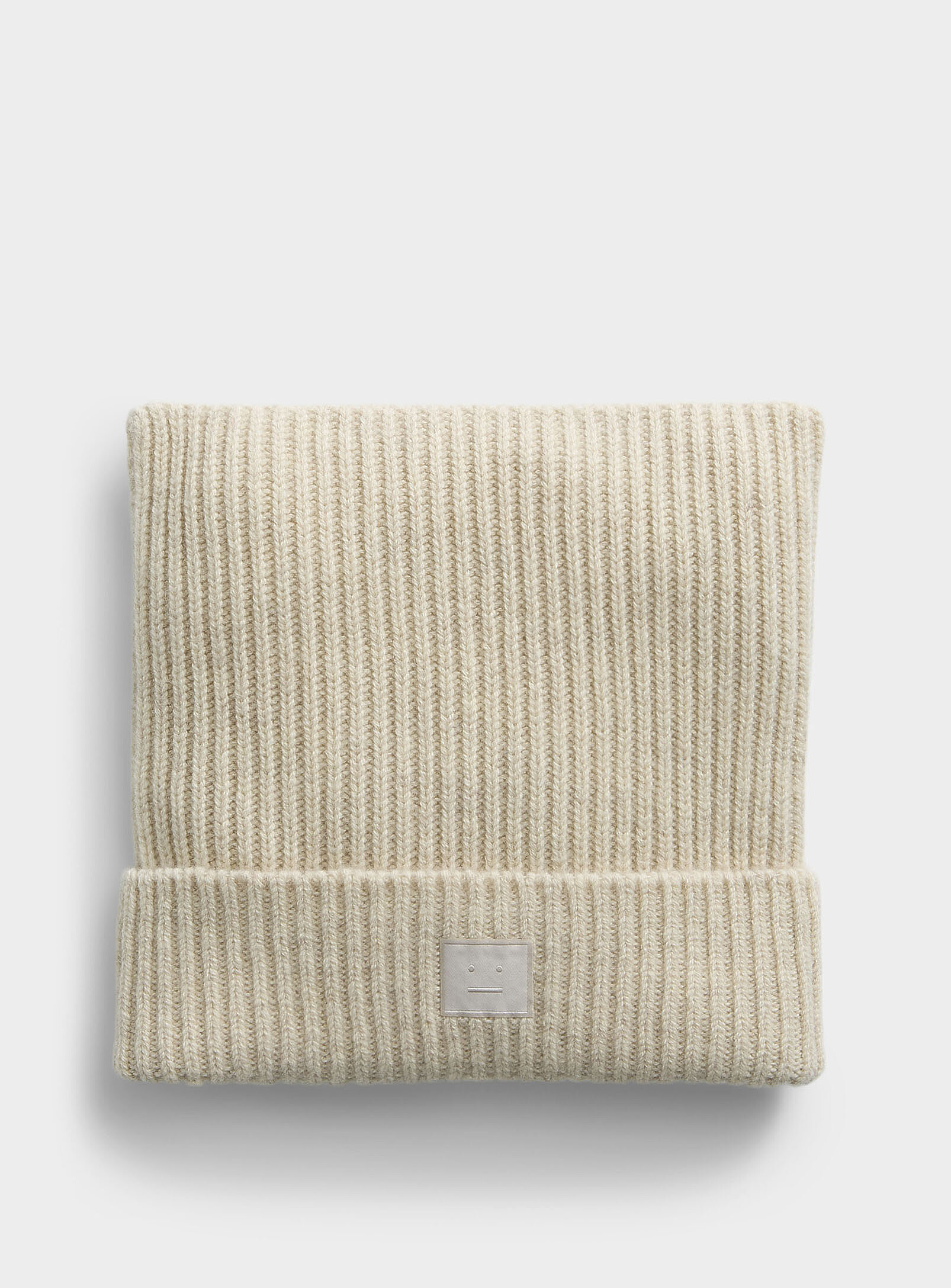 Acne Studios Face Patch Square Hat In Brown