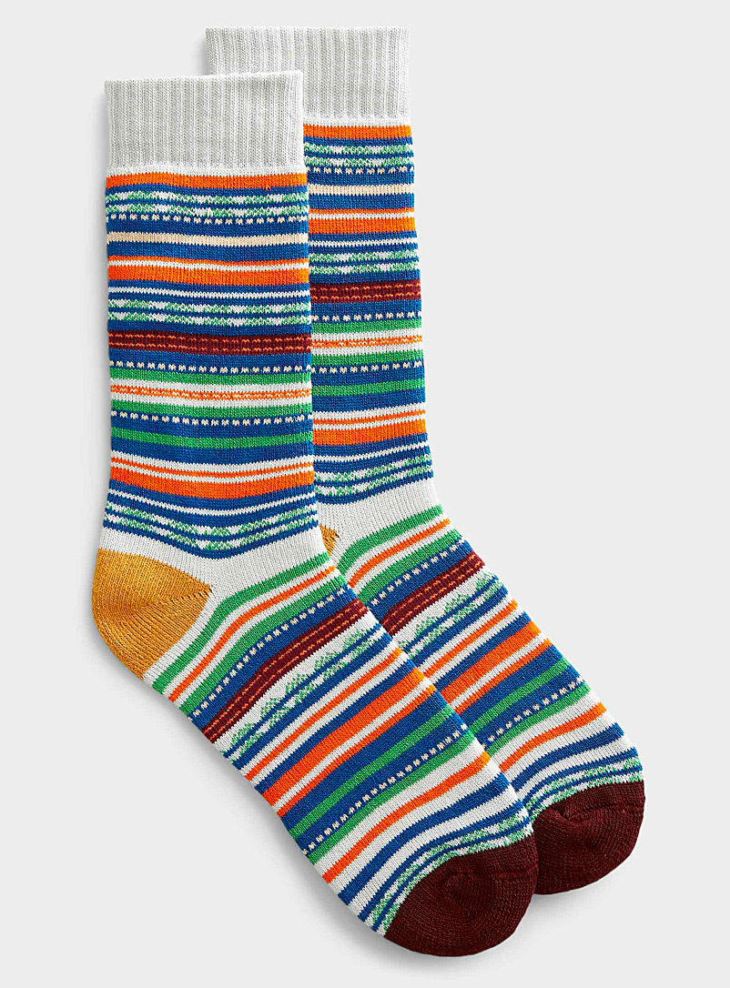Dotwork stripe tie | Polar Star | Shop Women's Socks Online | Simons