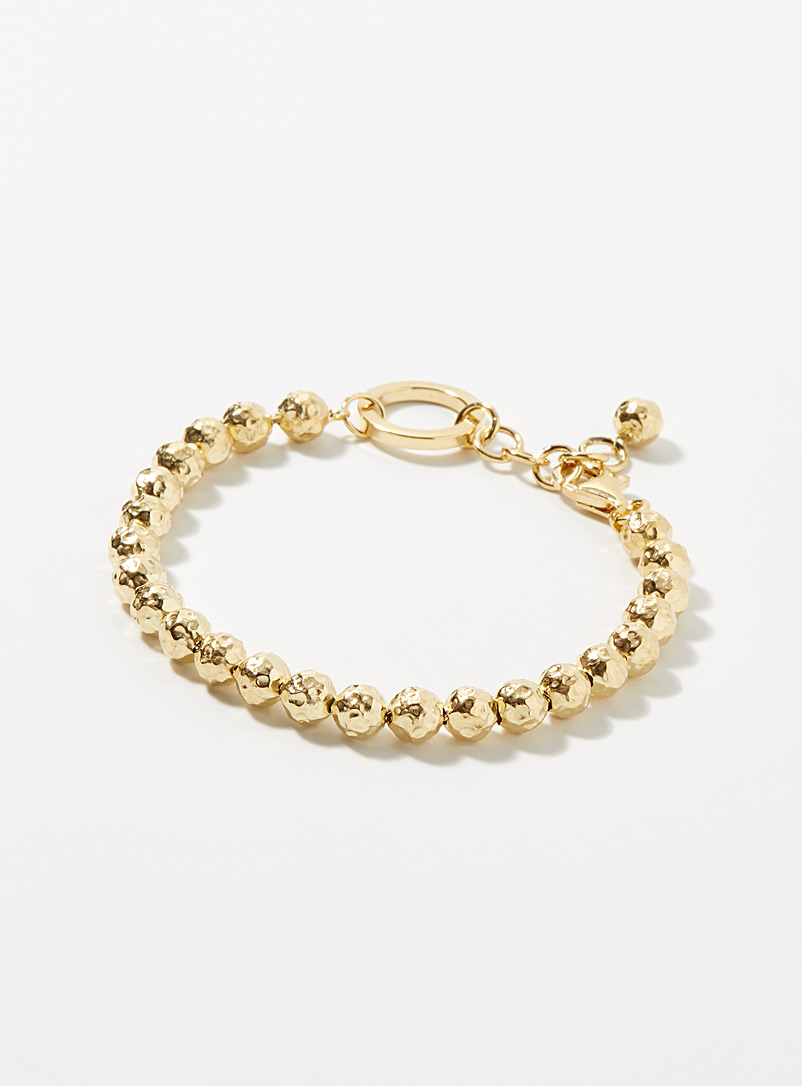 Simons Assorted Hammered-bead bracelet for women