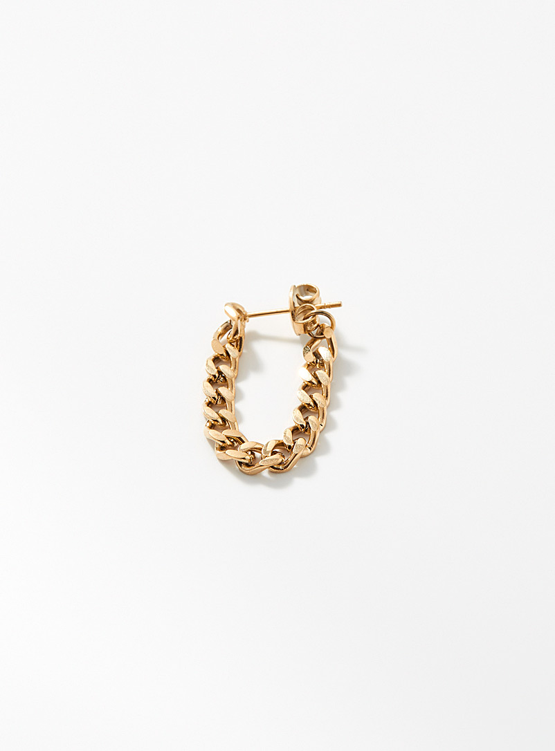 Carre Y Assorted Gold chain earring for women