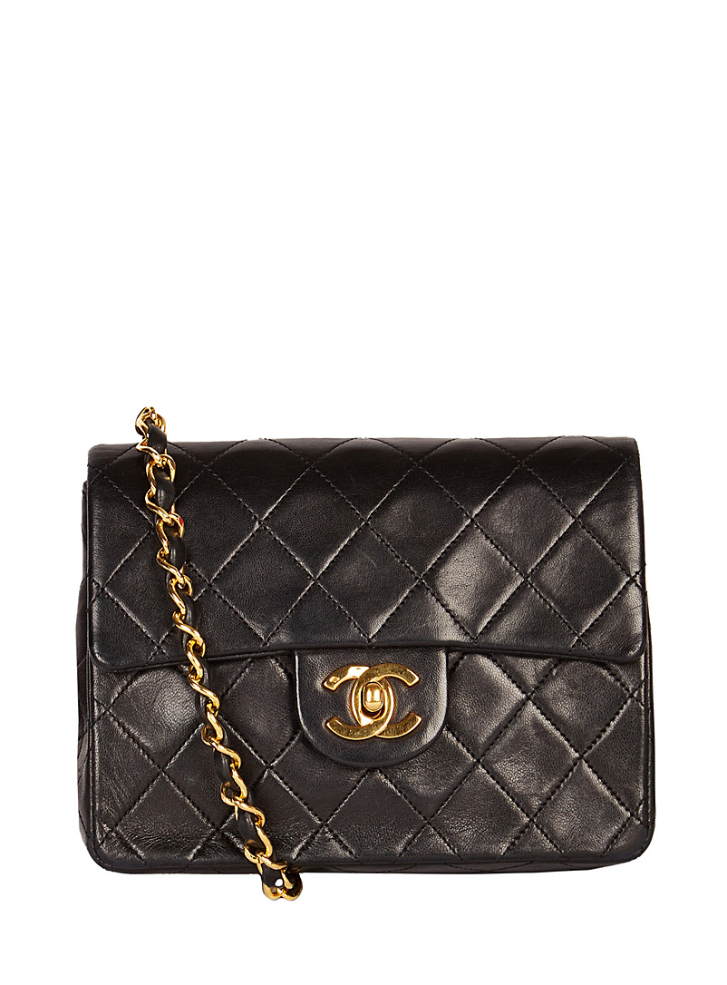 Edito Vintage Black Classic Mini Single Flap crossbody bag Chanel for women