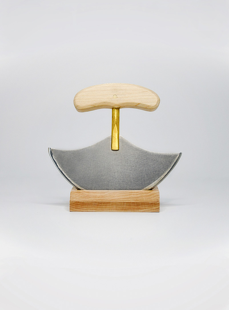Urban Inuk Silver Medium Taqqiq Ulu with wooden handle