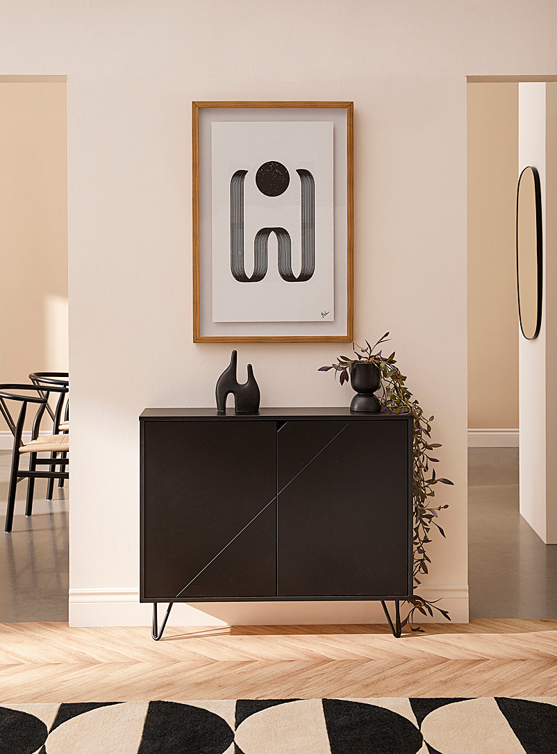 Le meuble de rangement moderne noir, Simons Maison