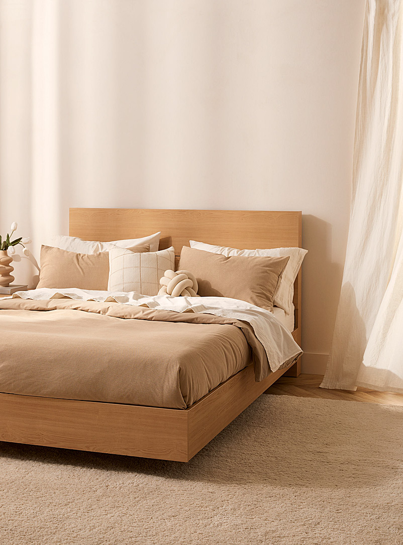 Simons Maison Sand Walnut wood bed frame 2-piece set See available sizes